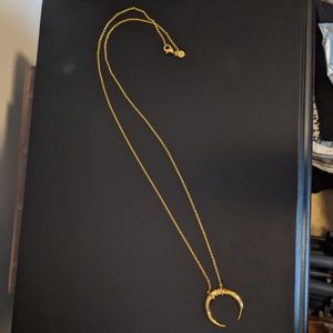 Gorjana Cayne Crescent Pendant Necklace